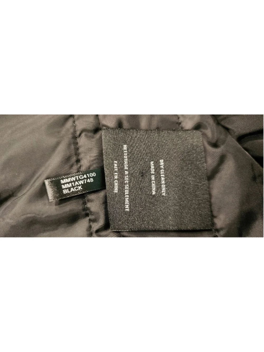 ANDREW MARC New York Men's Black Wool Blend Car Coat Jacket L Full Zip Button